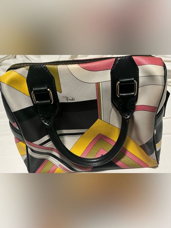 Emilio Pucci Handbags - Emilio Pucci Geometric Multicolor Print Women's Tote Bag
